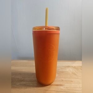 Starbucks Orange Ombre 12 Oz Tumbler With Straw